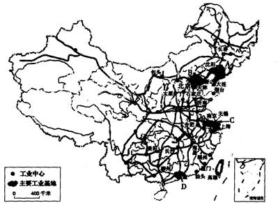 中国工业城市分布图
