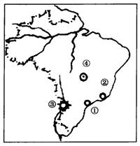 根据巴西简图,回答下列问题.